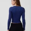 GapFit bezešvý žebrovaný krátký top