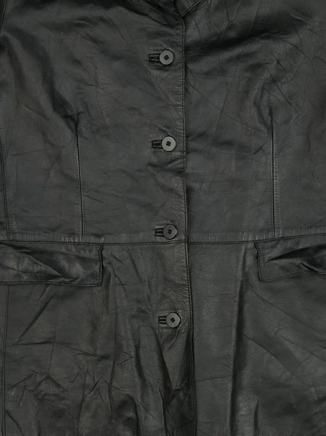Gapvintage Dámská kožená bunda z 90. let – L