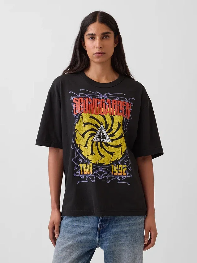 Grafické tričko Soundgarden Heavyweight Crop