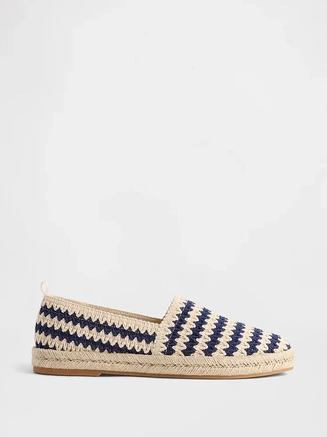 Háčkované espadrilky