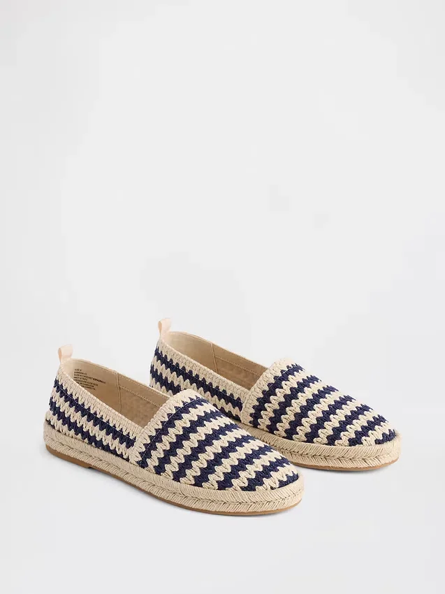 Háčkované espadrilky