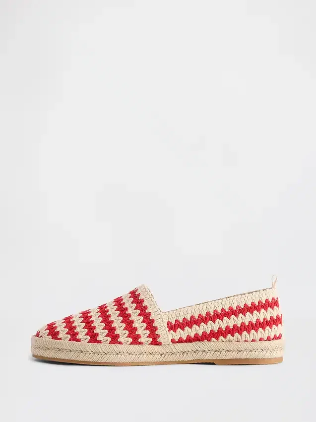 Háčkované espadrilky