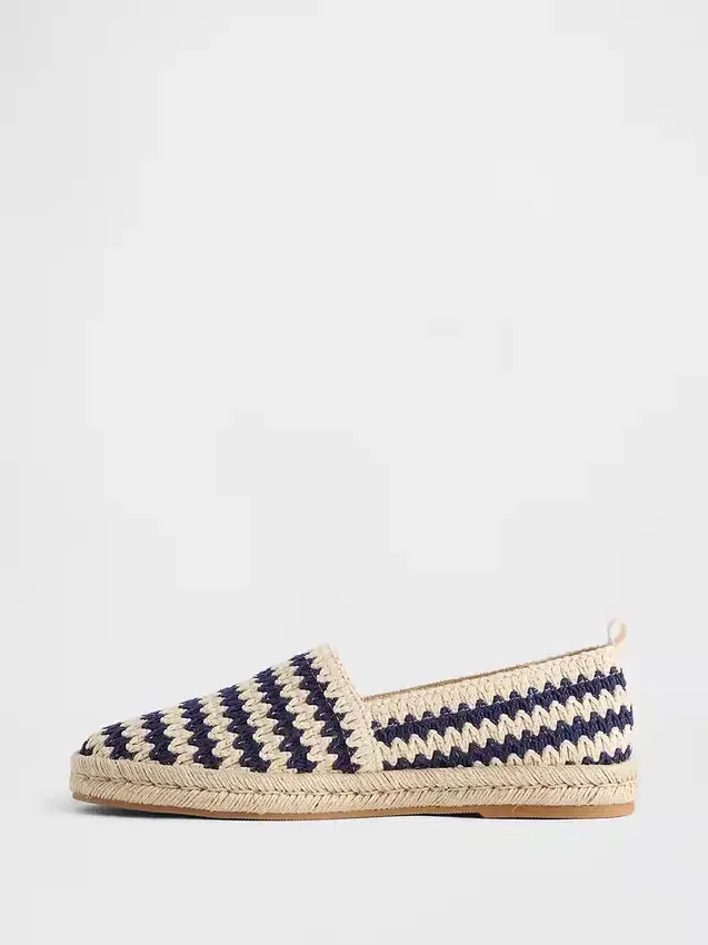 Háčkované espadrilky