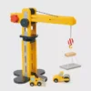 Hračka pro batolata „Little Builder“ – žlutý jeřáb