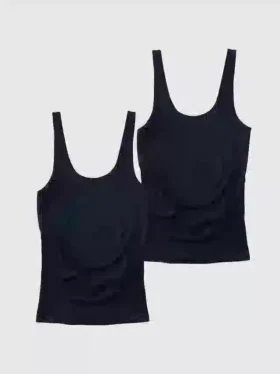 Ingrid and Isabel Basics Těhotenská móda bezešvé tílko s podporou břicha, balení po 2 kusech