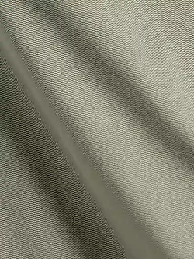 Kaki kalhoty se středním pasem