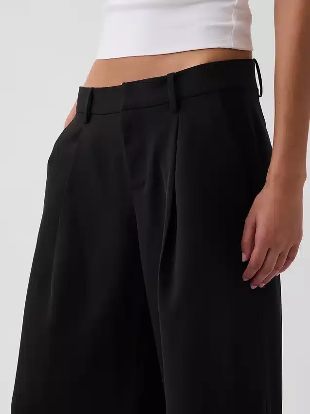 Kalhoty culotte s nízkým pasem