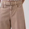 Kalhoty culotte s pasem ve střední výšce