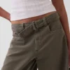 Kalhoty culotte s pasem ve střední výšce