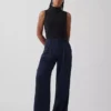 Kalhoty Curvy 365 s vysokým pasem a plisováním