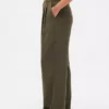 Kalhoty Curvy 365 s vysokým pasem a plisováním