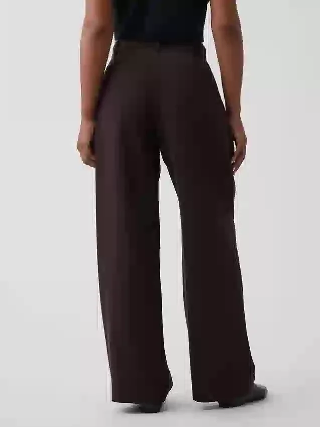 Kalhoty Curvy 365 s vysokým pasem a plisováním