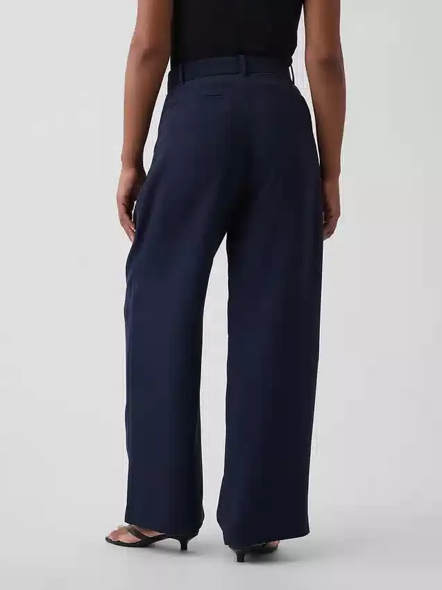 Kalhoty Curvy 365 s vysokým pasem a plisováním