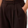 Kalhoty Curvy 365 s vysokým pasem a plisováním