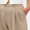 Kalhoty Curvy 365 s vysokým pasem a plisováním