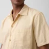 Košile z dobby s volným rovným lemem