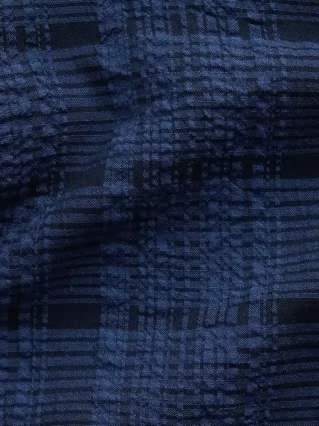 Košile z seersuckeru s volným rovným lemem