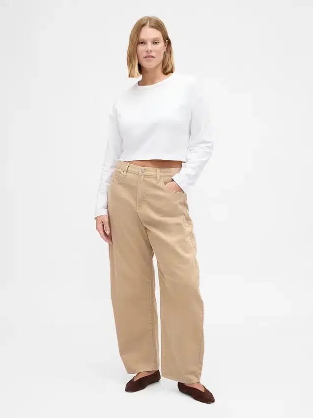 Kordové kalhoty s vysokým pasem