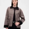 Kostkovaná bunda ve stylu „barn jacket“