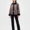 Kostkovaná bunda ve stylu „barn jacket“