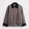 Kostkovaná bunda ve stylu „barn jacket“