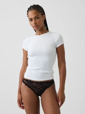 Krajkové bikiny typu „cheeky“