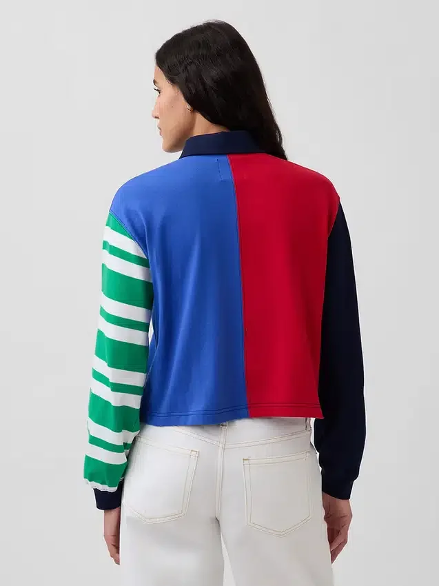Krátká ragbyová košile Robert Indiana Love