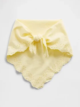 Šála typu bandana z 100 % bavlny s očky
