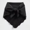 Šála typu bandana z 100 % bavlny s očky