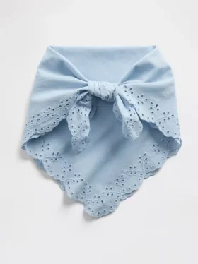 Šála typu bandana z 100 % bavlny s očky