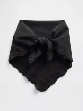 Šála typu bandana z 100 % bavlny s očky