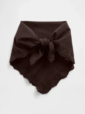 Šála typu bandana z 100 % bavlny s očky