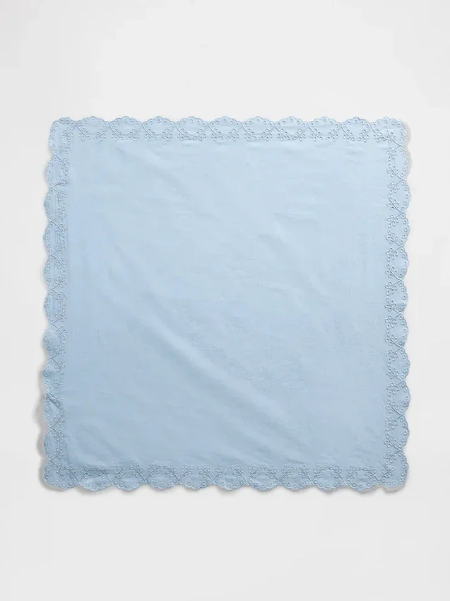 Šála typu bandana z 100 % bavlny s očky