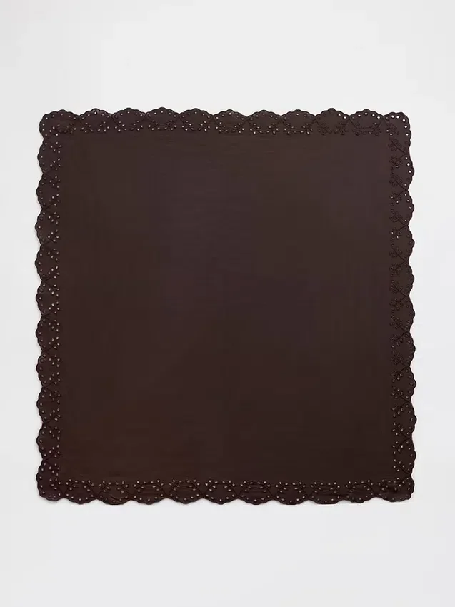 Šála typu bandana z 100 % bavlny s očky