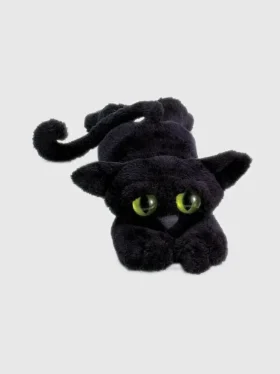 Lanky Cats – černá plyšová kočka Ziggy