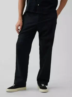 Lehké kalhoty z lnu a bavlny s volným střihem