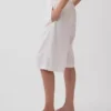 Ležérní kalhoty culotte z lněné směsi