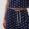 Ležérní kalhoty culotte z lněné směsi