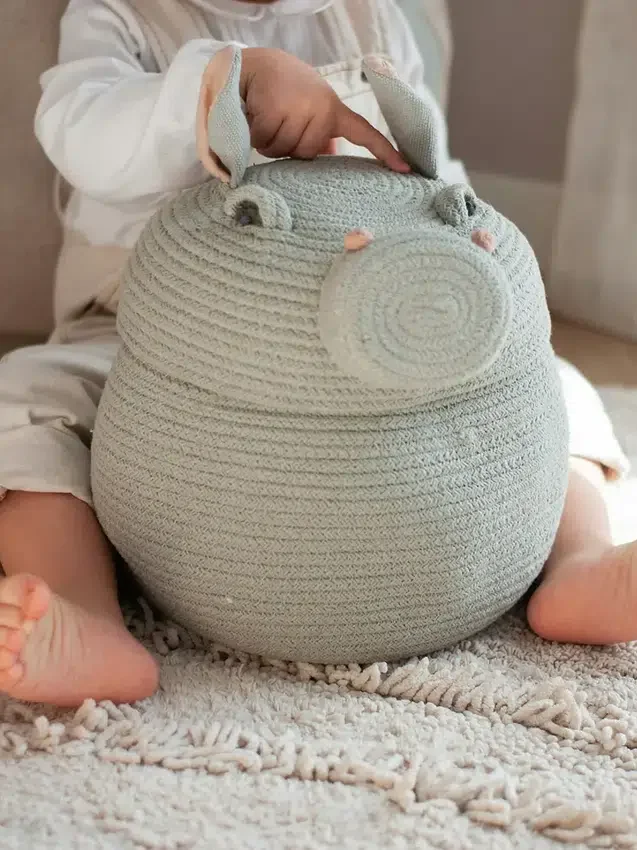 Úložný košík Lorena Canals „Henry the Hippo“