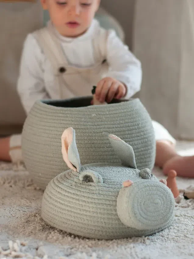 Úložný košík Lorena Canals „Henry the Hippo“