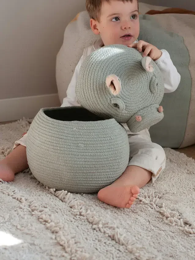 Úložný košík Lorena Canals „Henry the Hippo“