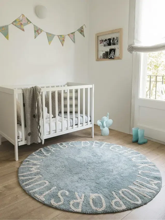 Lorena Canals – omyvatelný koberec Abc Natural Vintage Blue