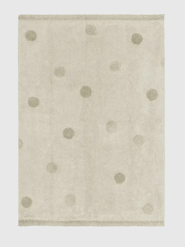 Lorena Canals – omyvatelný koberec Hippy Dots Olive