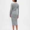 Midi svetrové šaty z materiálu CashSoft Rib