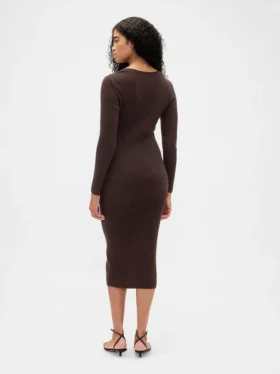 Midi svetrové šaty z materiálu CashSoft Rib