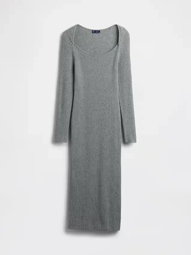 Midi svetrové šaty z materiálu CashSoft Rib
