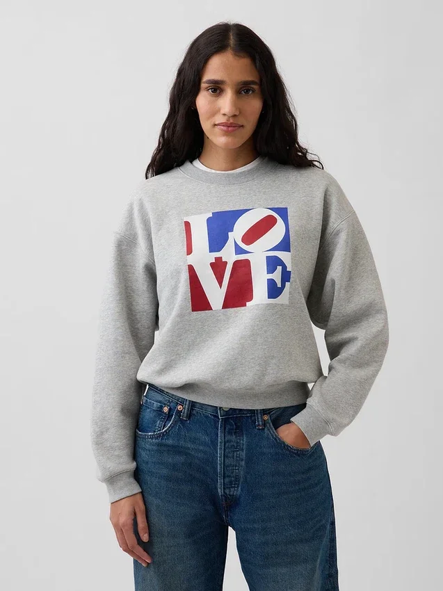 Mikina Robert Indiana Vintagesoft Love