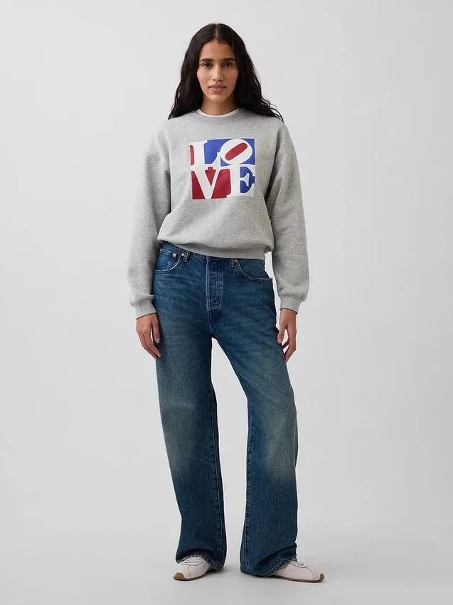 Mikina Robert Indiana Vintagesoft Love