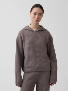 Mikina s kapucí CashSoft Oversized Shaker-Stitch