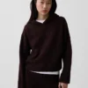 Mikina s kapucí CashSoft Oversized Shaker-Stitch